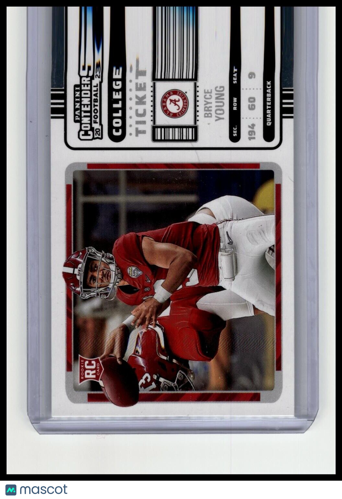 2023 Panini Chronicles Draft Picks #1 Bryce Young Contenders College Ticket