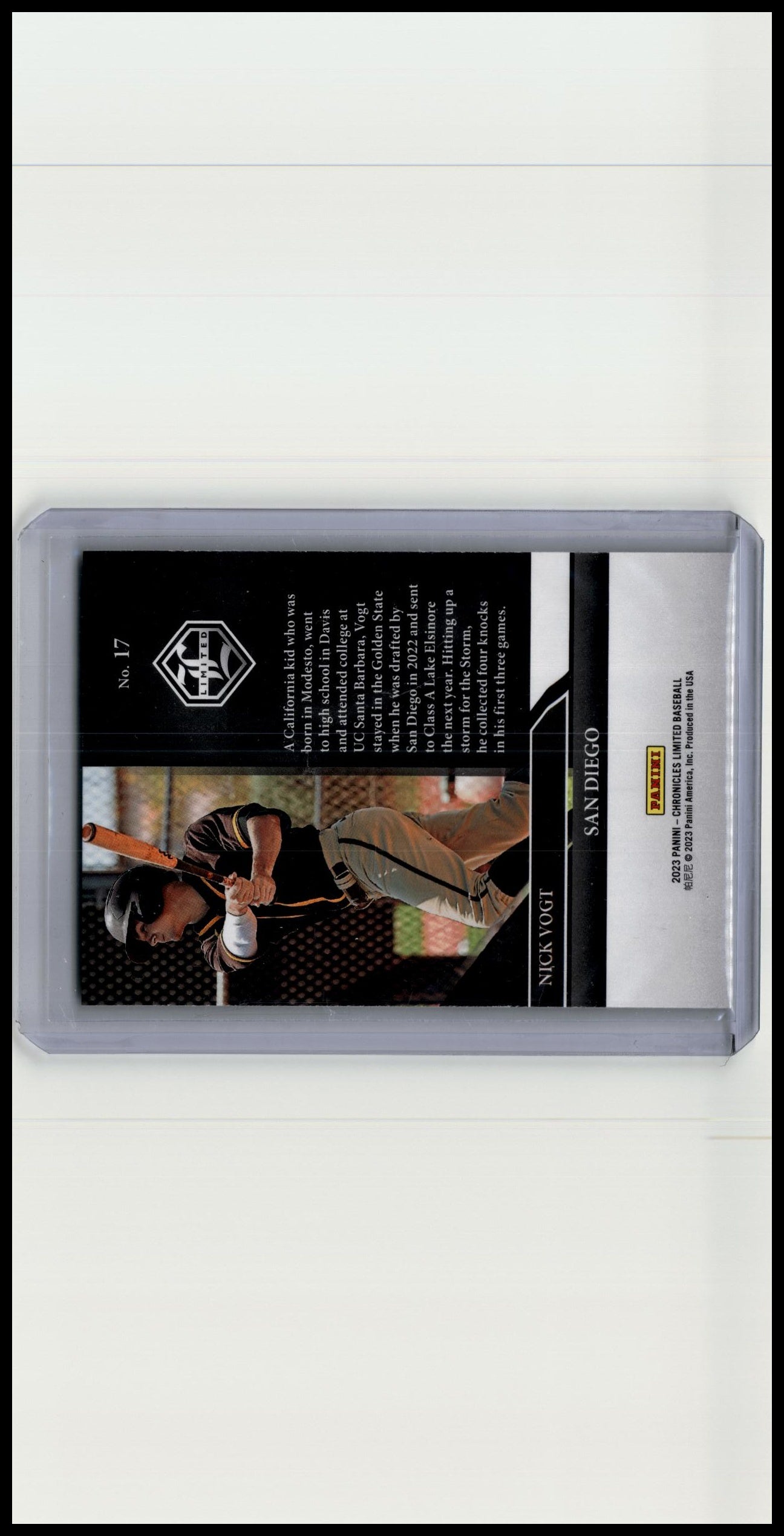 2023 Panini Chronicles #17 Nick Vogt Limited