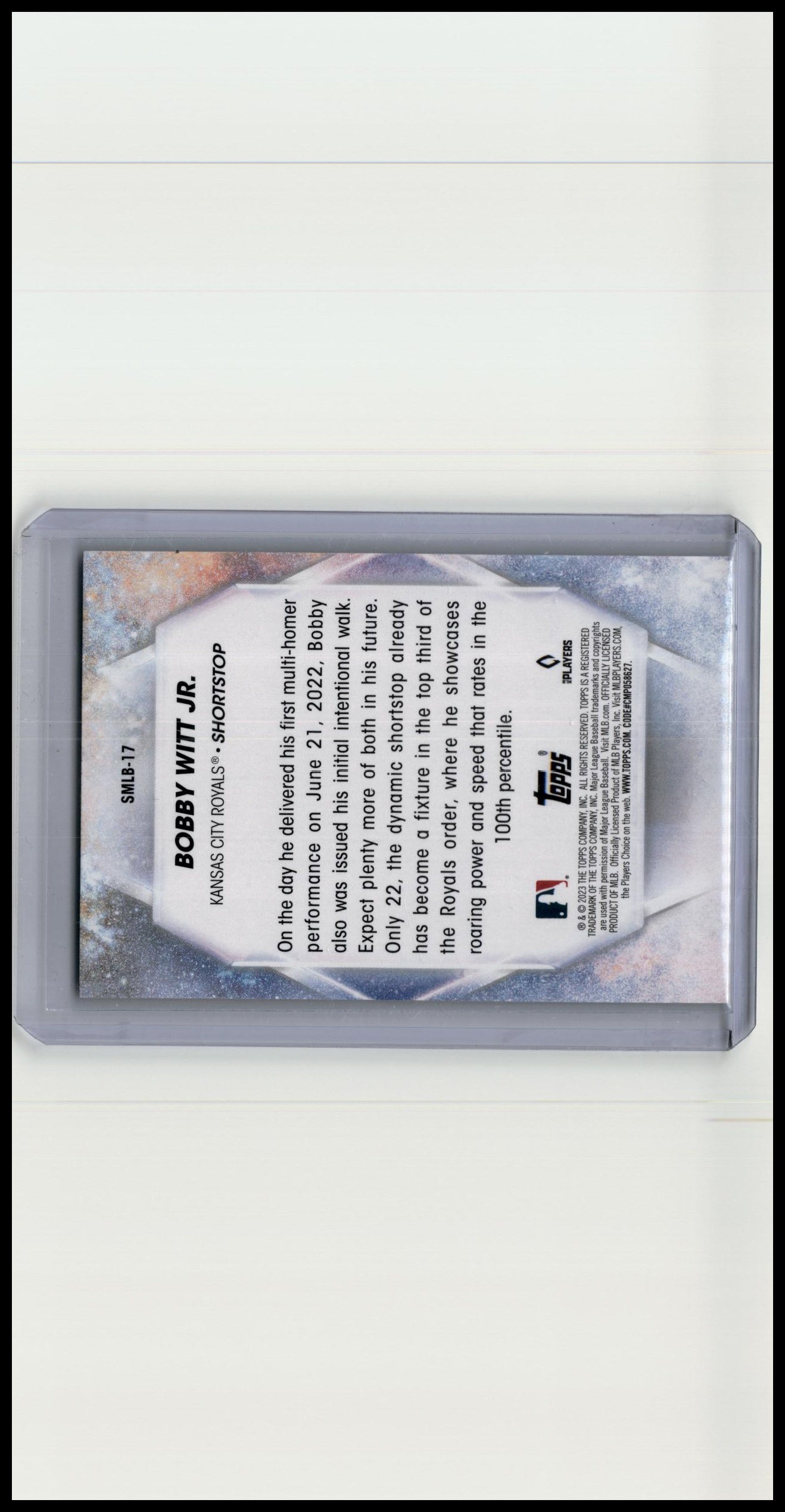 2023 Topps SMLB Bobby Witt Jr.