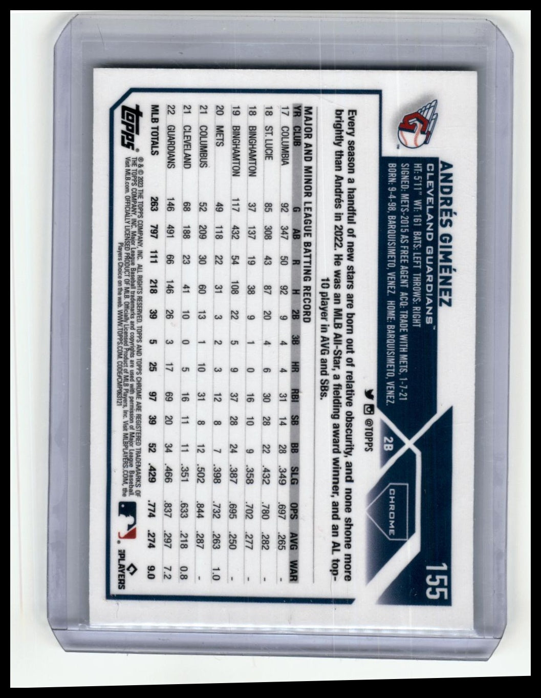 2023 Topps Japan Edition #194 Andrés Giménez