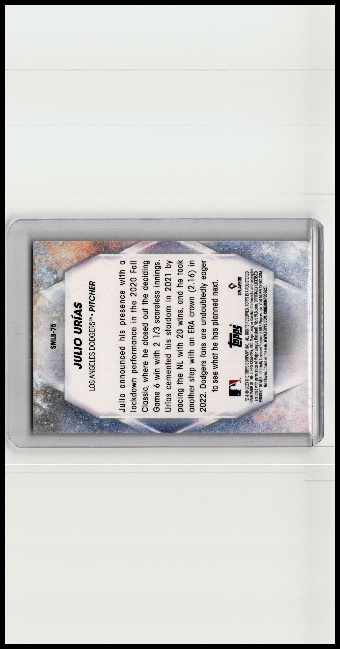 2023 Topps Update #SMLB-75 Julio Urías Stars of MLB