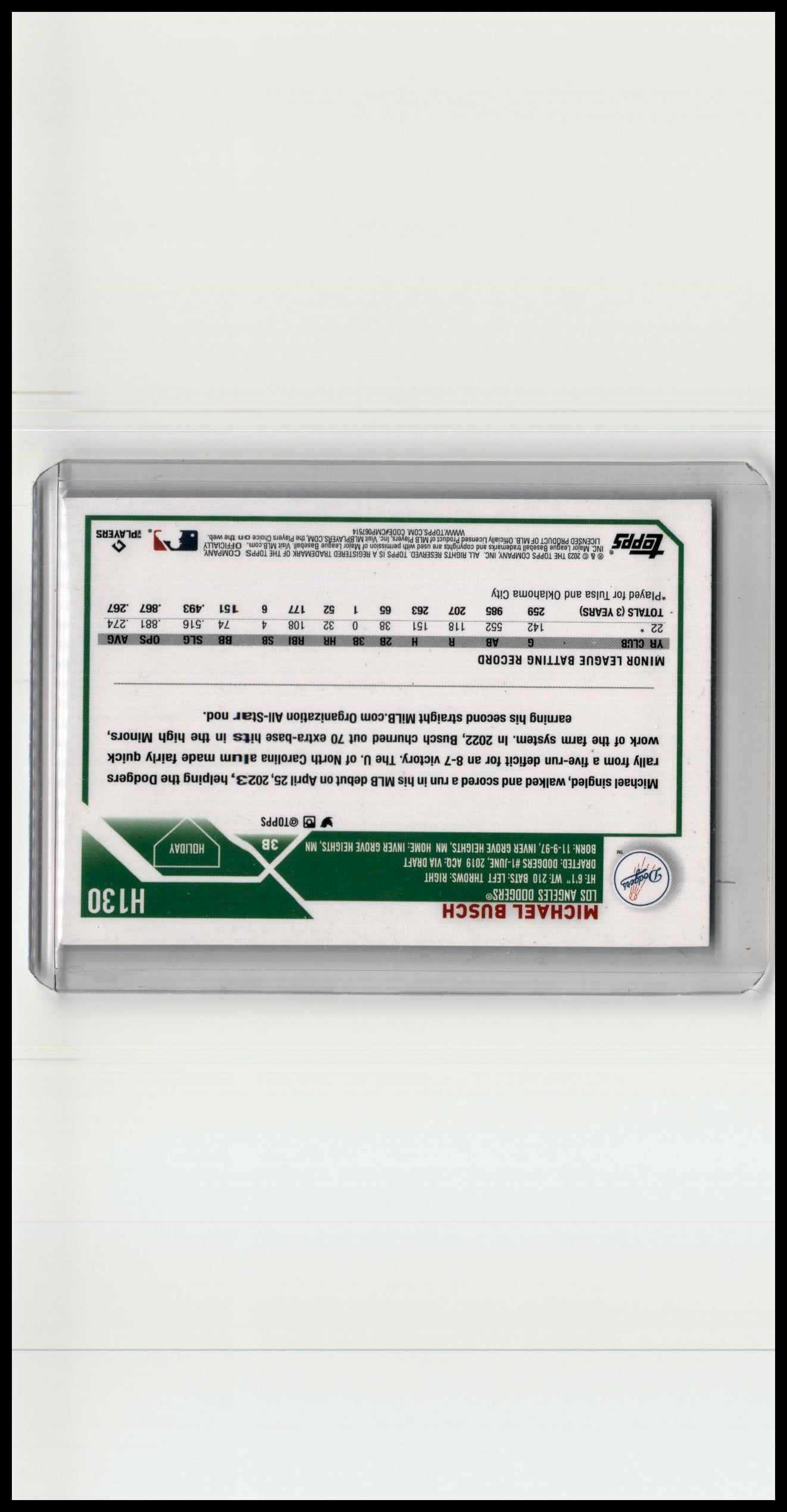 2023 Topps Holiday Michael Busch
