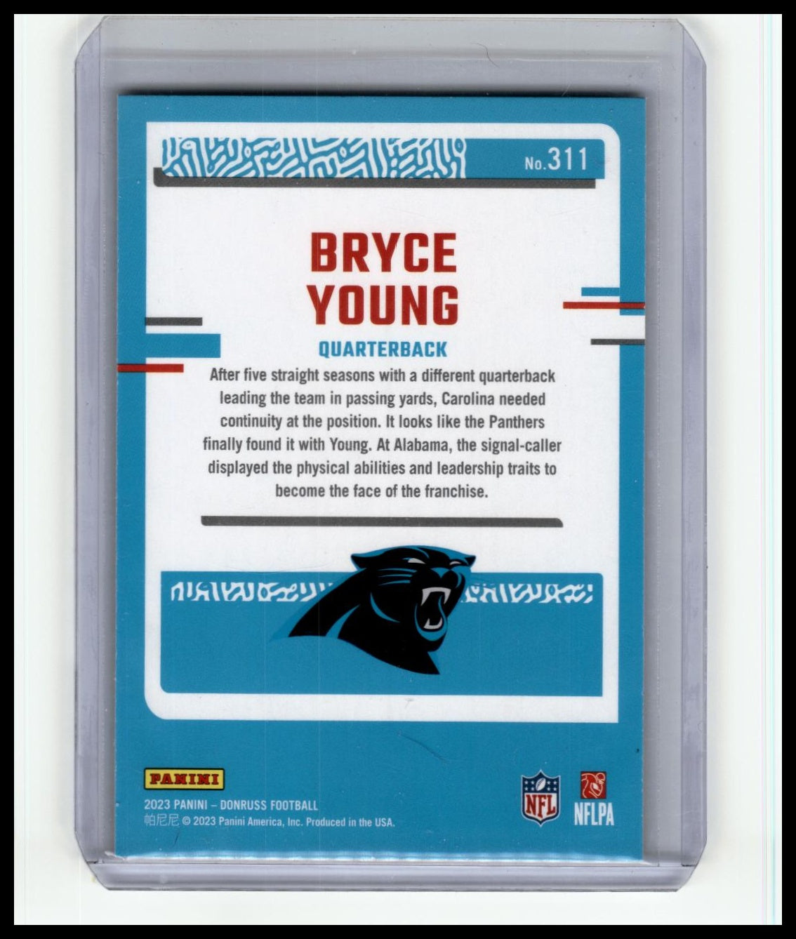 2023 Donruss #311 Bryce Young