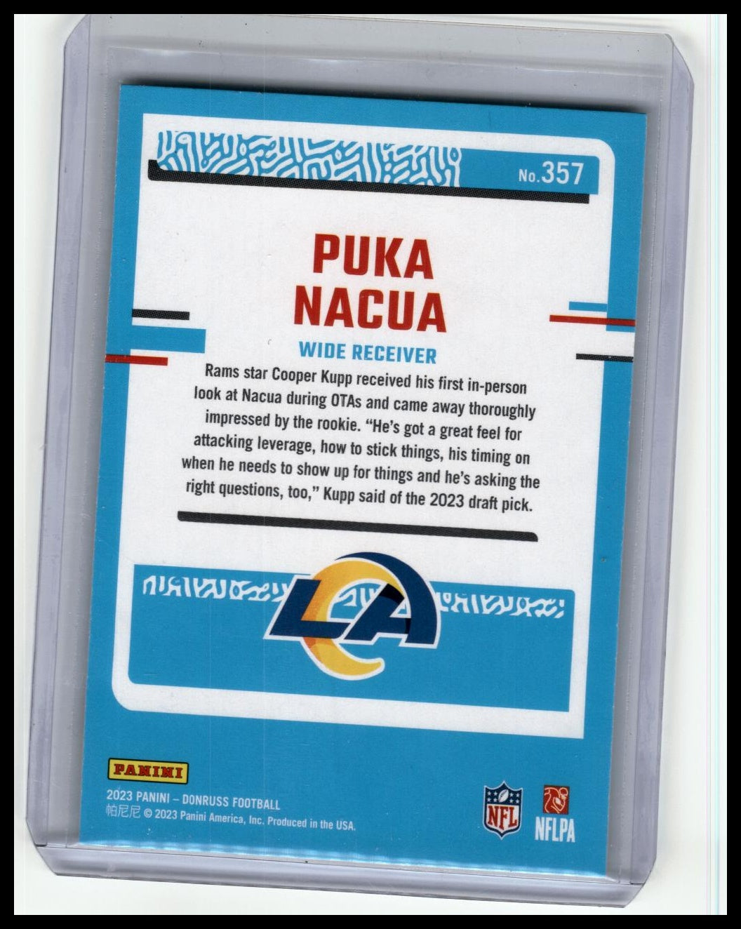 2023 Donruss #357 Puka Nacua