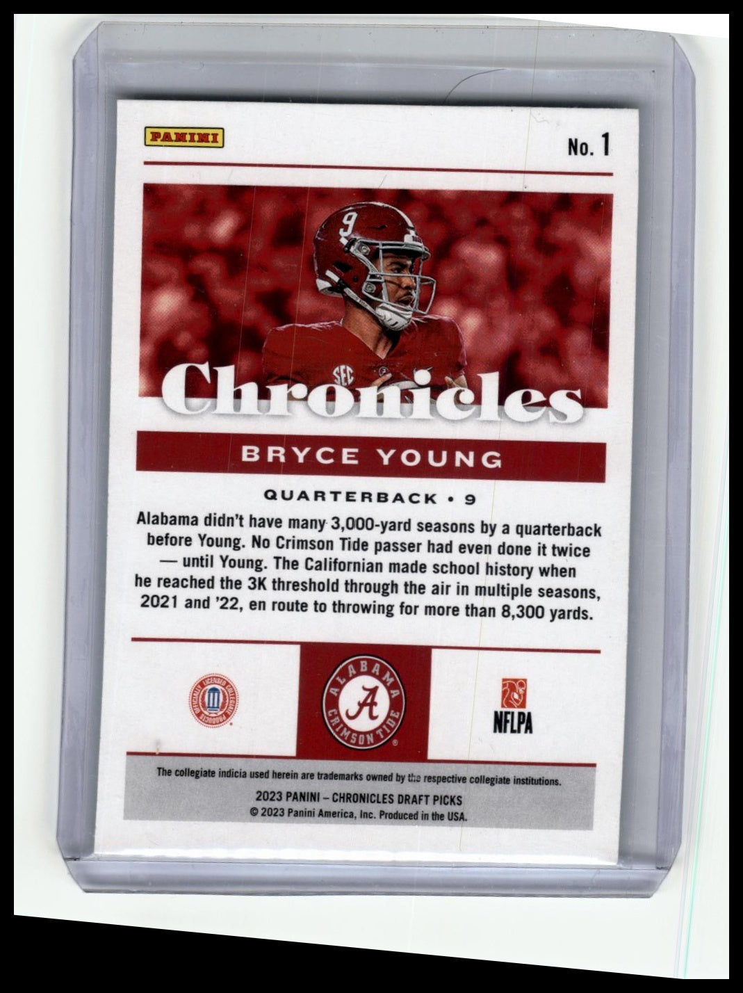 2023 Panini Chronicles Draft Picks #1 Bryce Young