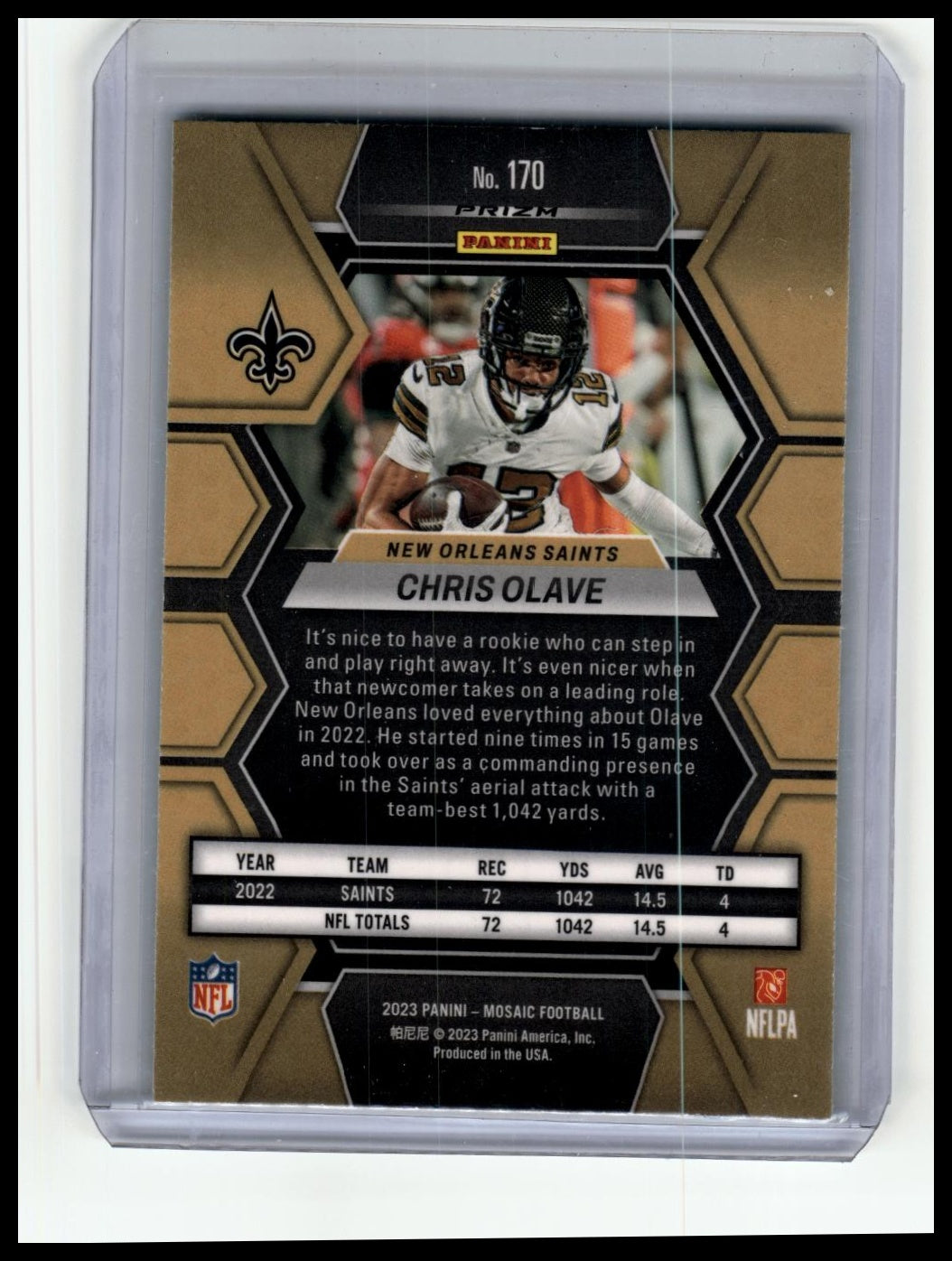 2023 Mosaic Chris Olave Blue Shatter