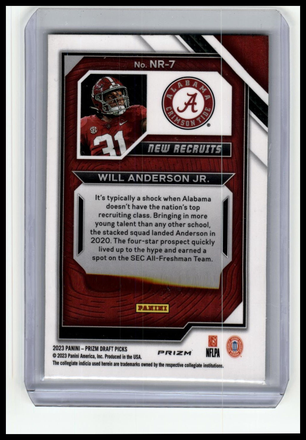 2023 Will Anderson Jr. RC