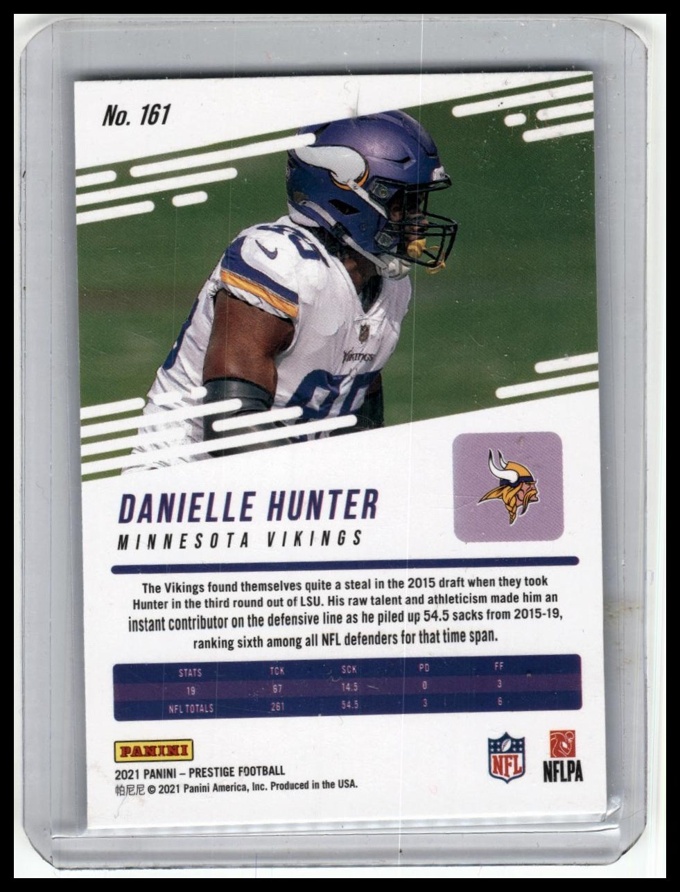 2021 Panini Prestige #161 Danielle Hunter