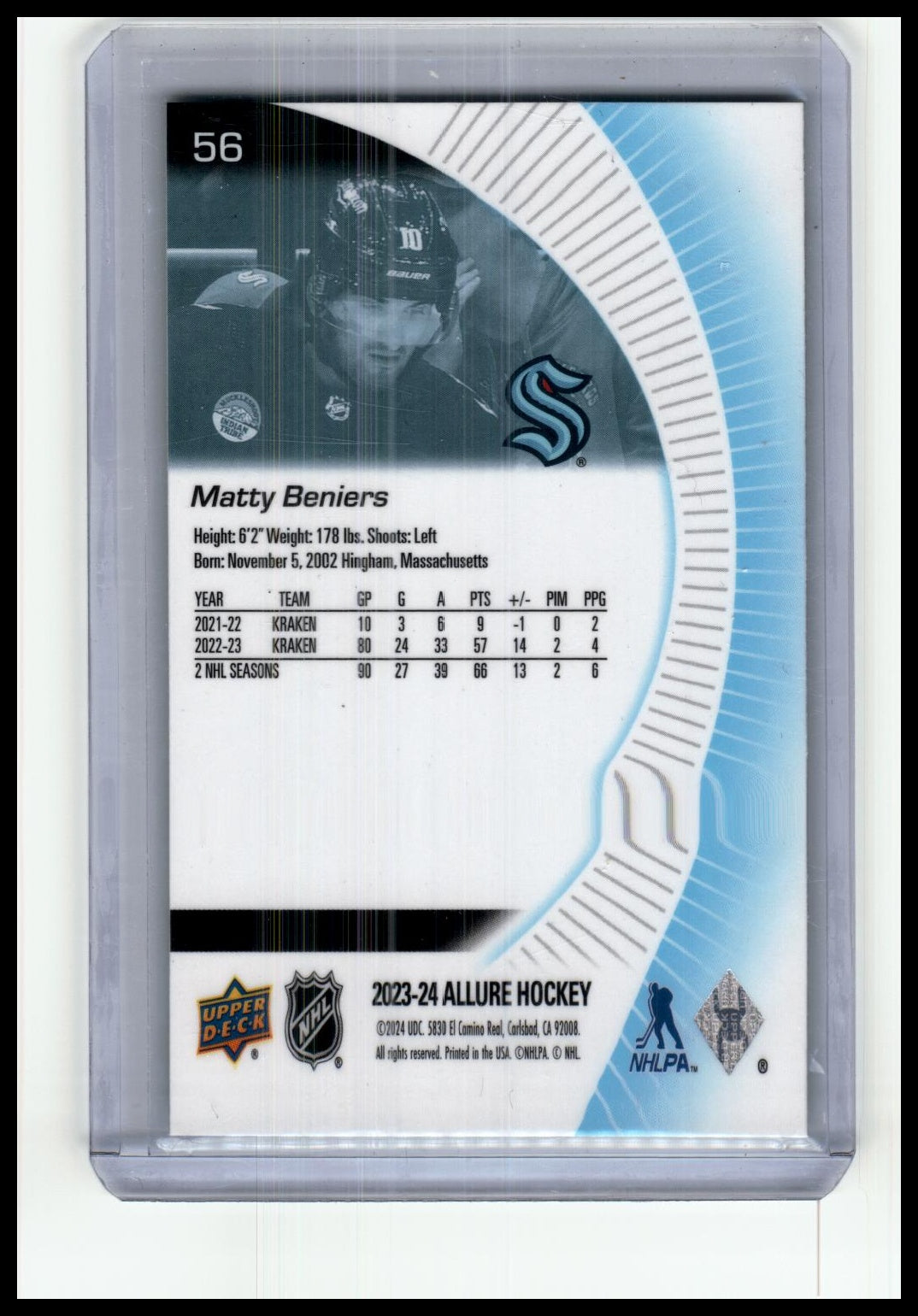 2023-24 Allure #56 Matty Beniers