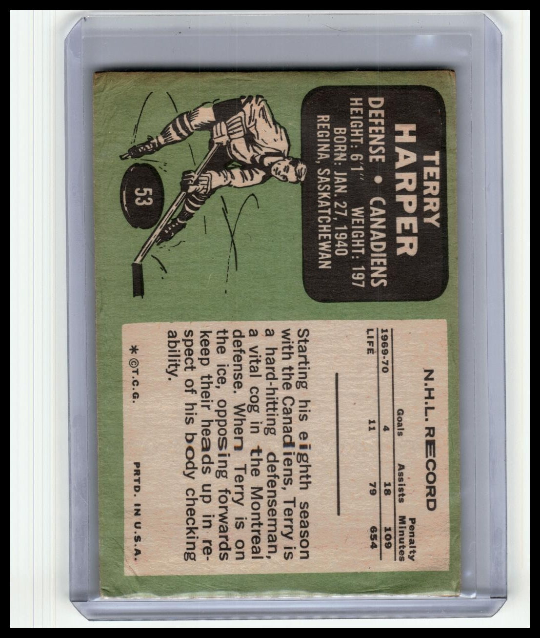 1970-71 Topps #53 Terry Harper