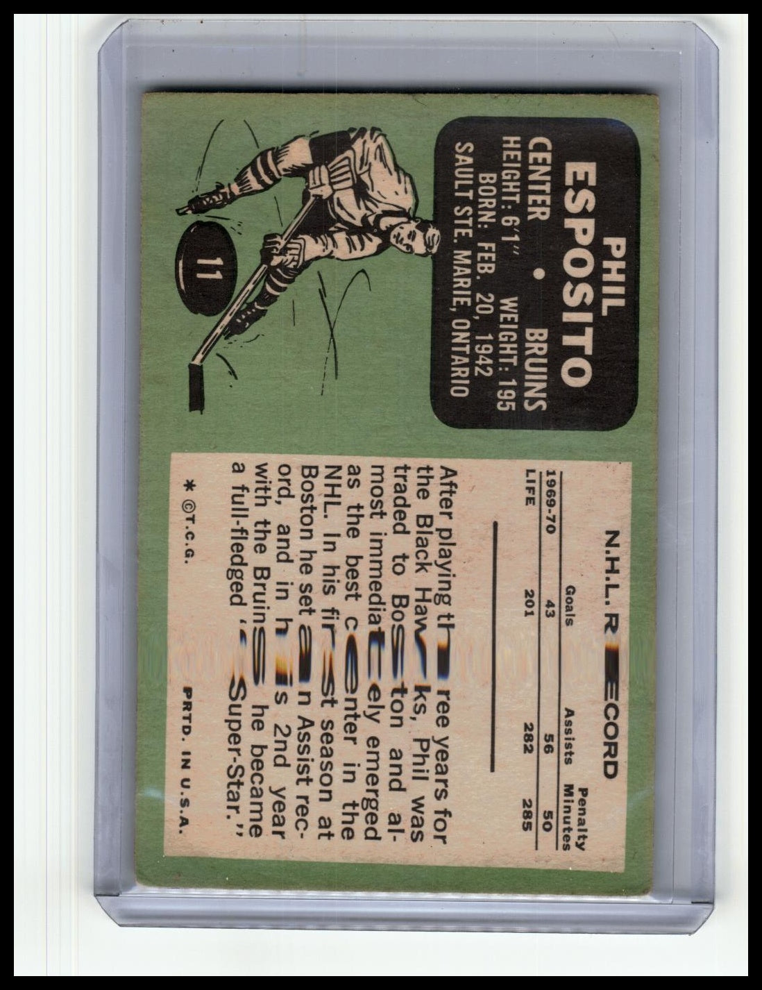 1970-71 Topps #7 Wayne Cashman