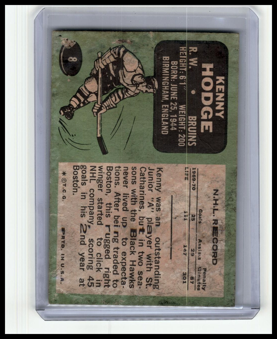 1970-71 Topps #8 Kenny Hodge