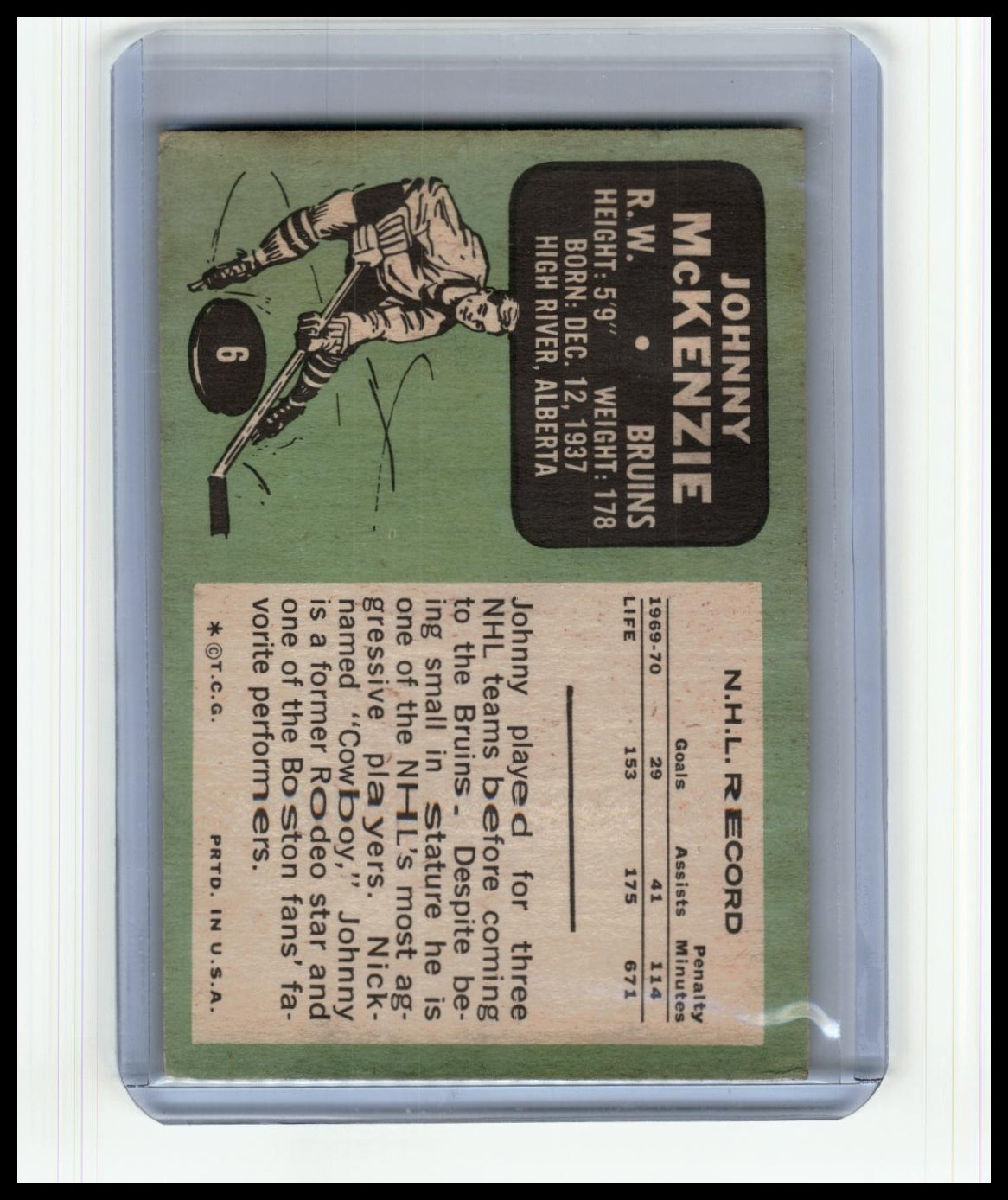 1970-71 Topps #6 Johnny McKenzie