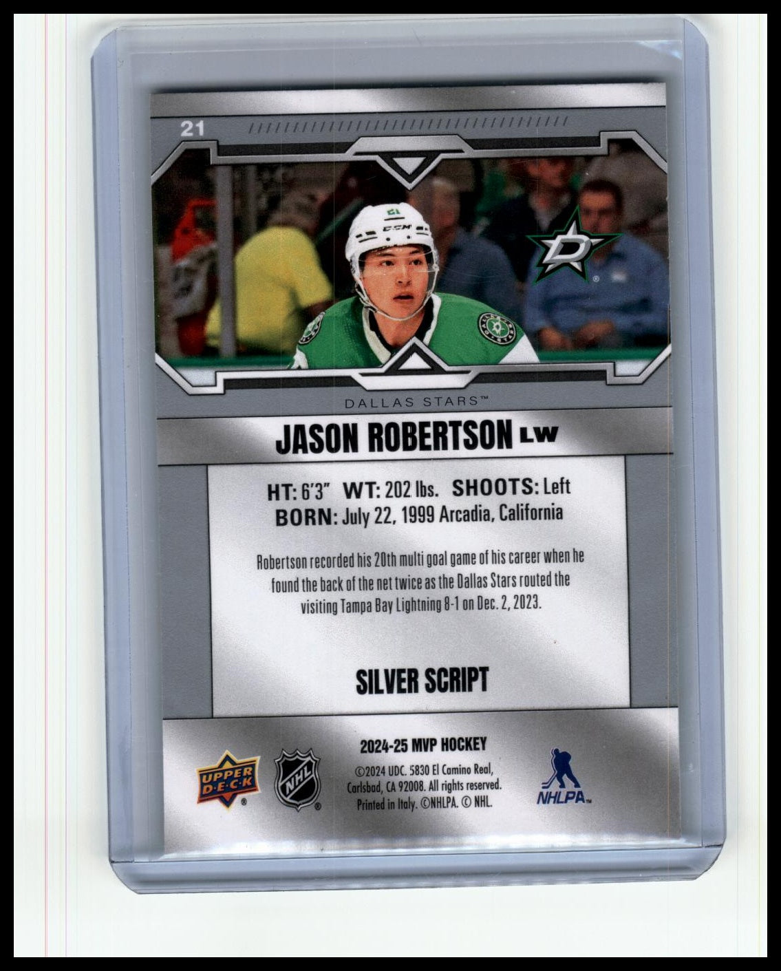 2024-25 Upper Deck MVP #21 Jason Robertson