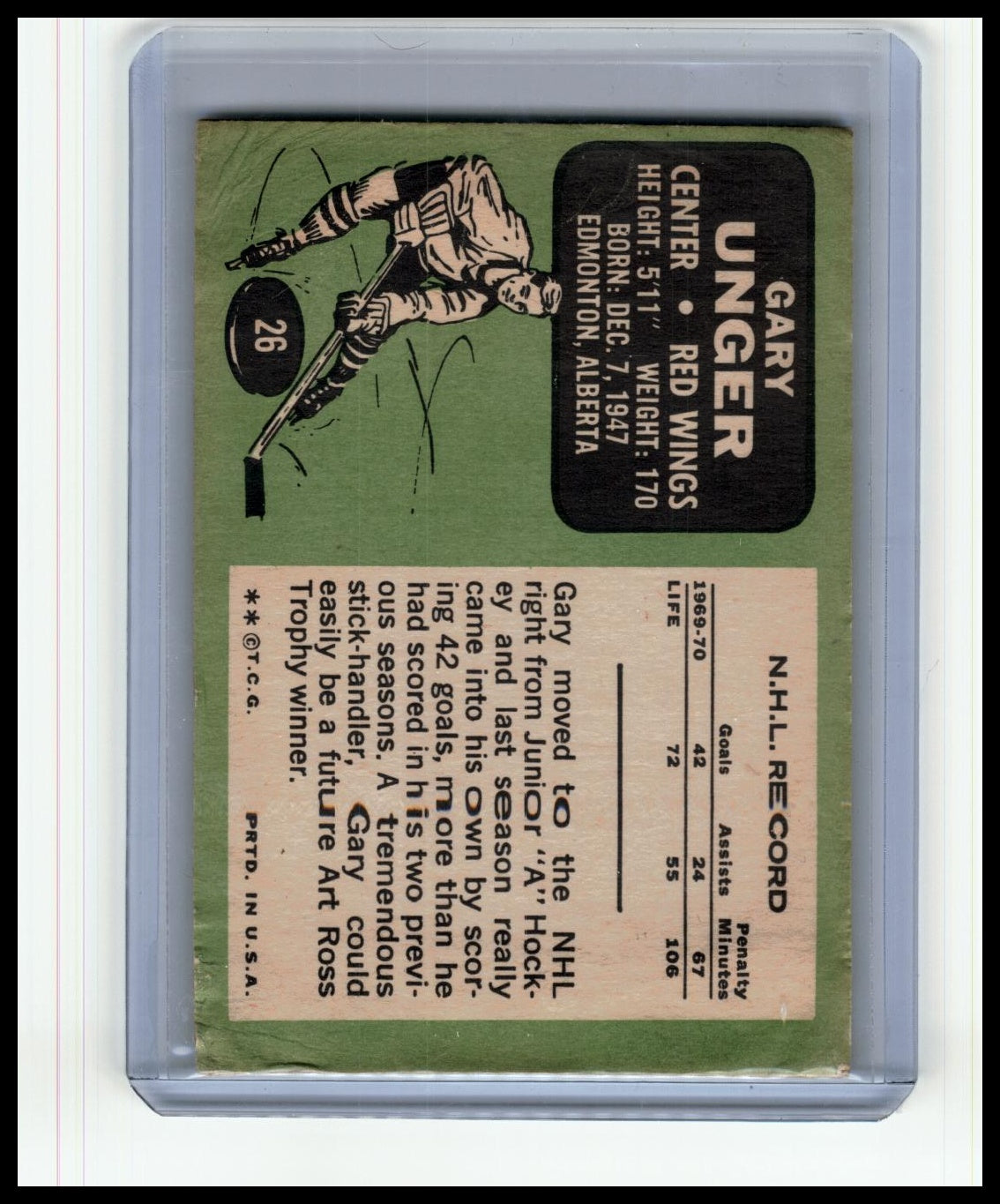 1970-71 Topps #26 Garry Unger