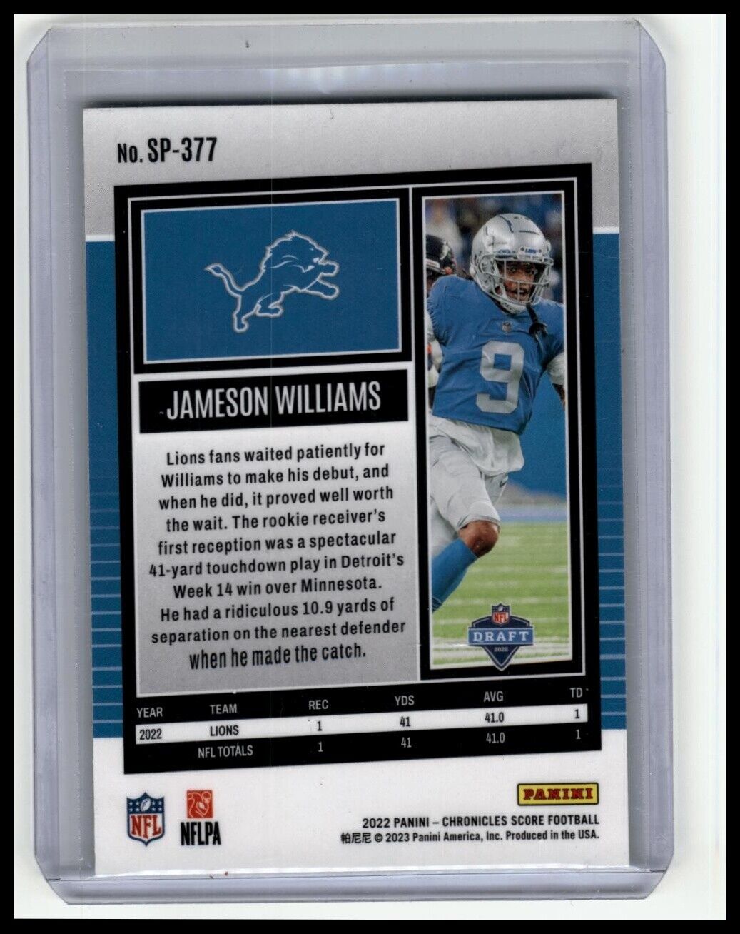 Jameson Williams - Score Premium Rookies