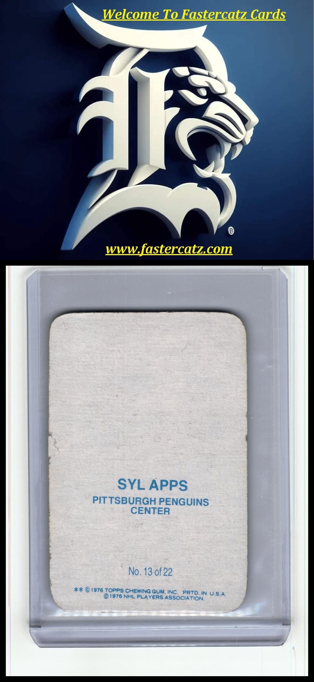 1976 Syl Apps rounded corners