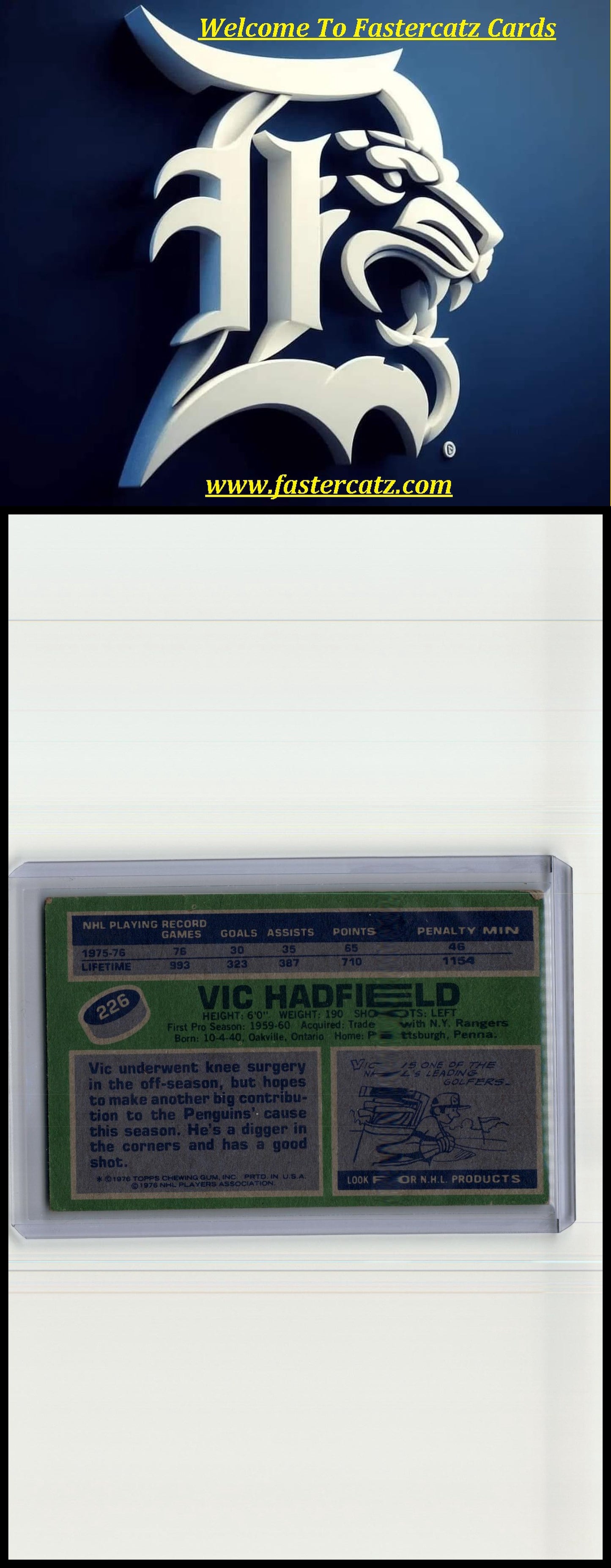 1976-77 Topps #226 Vic Hadfield