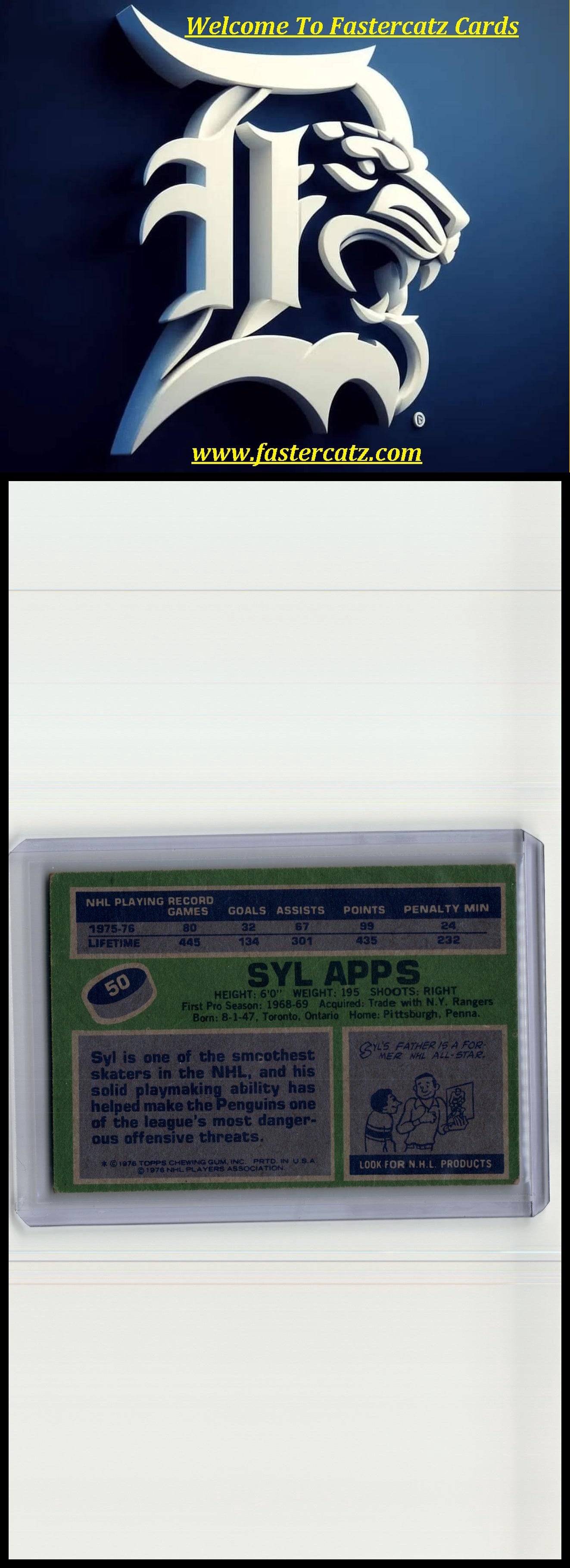 1976-77 Topps #50 Syl Apps