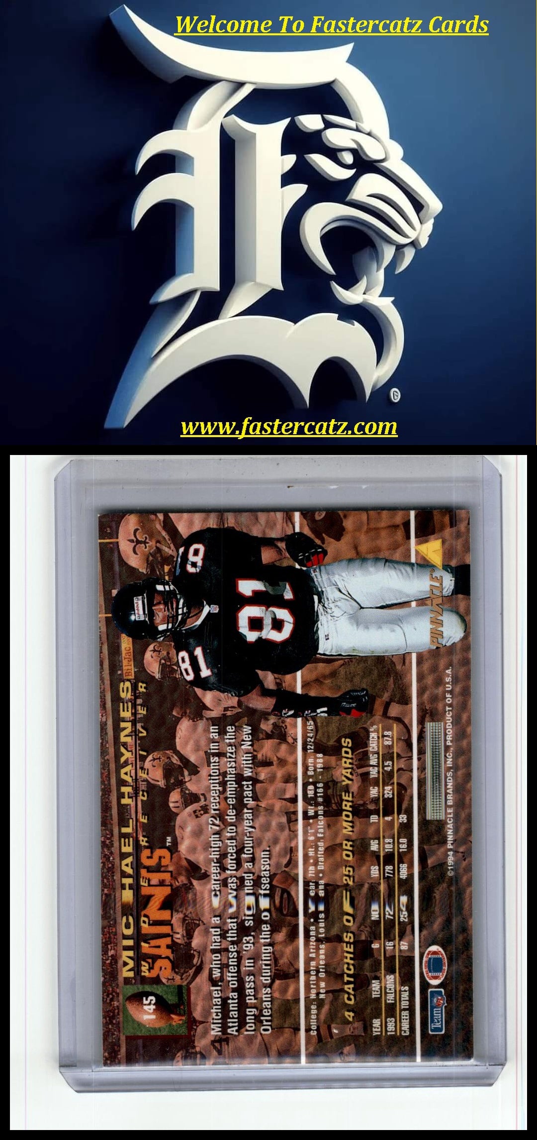 1994 Pinnacle #145 Michael Haynes Trophy Collection