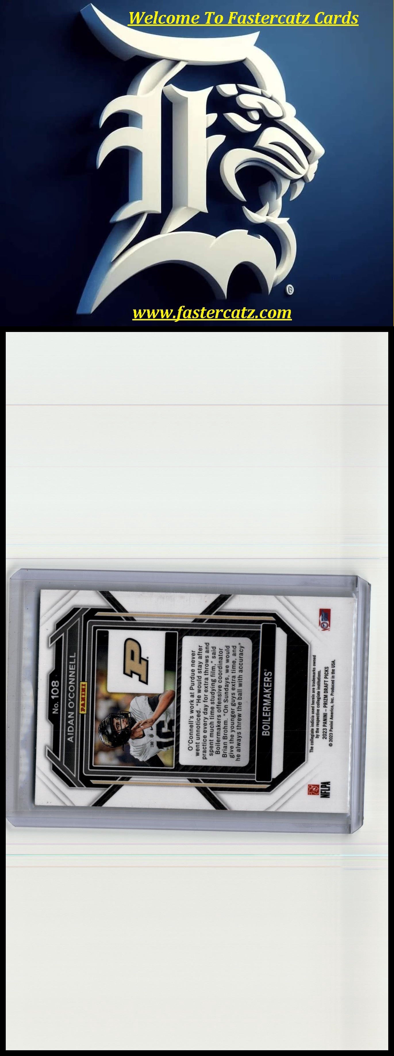 2023 Panini Prizm Draft Picks #108 Aidan O'Connell