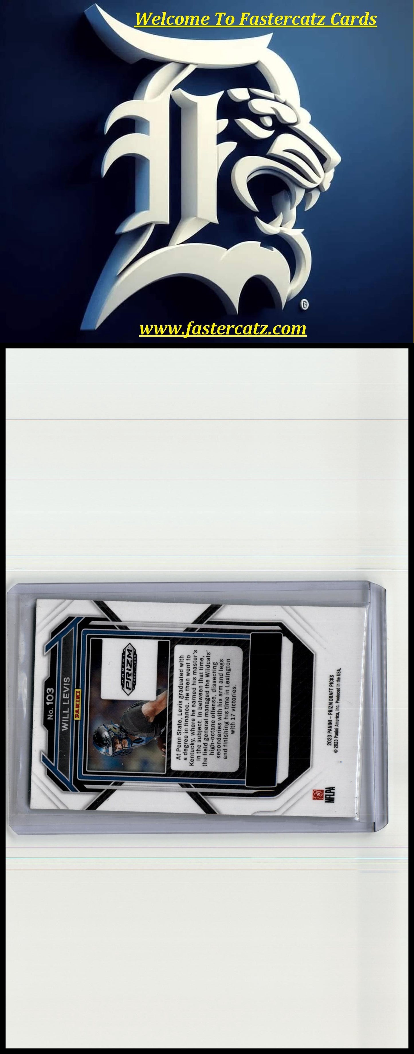 2023 Panini Select Draft Picks #103 Will Levis Red Lazer Prizm