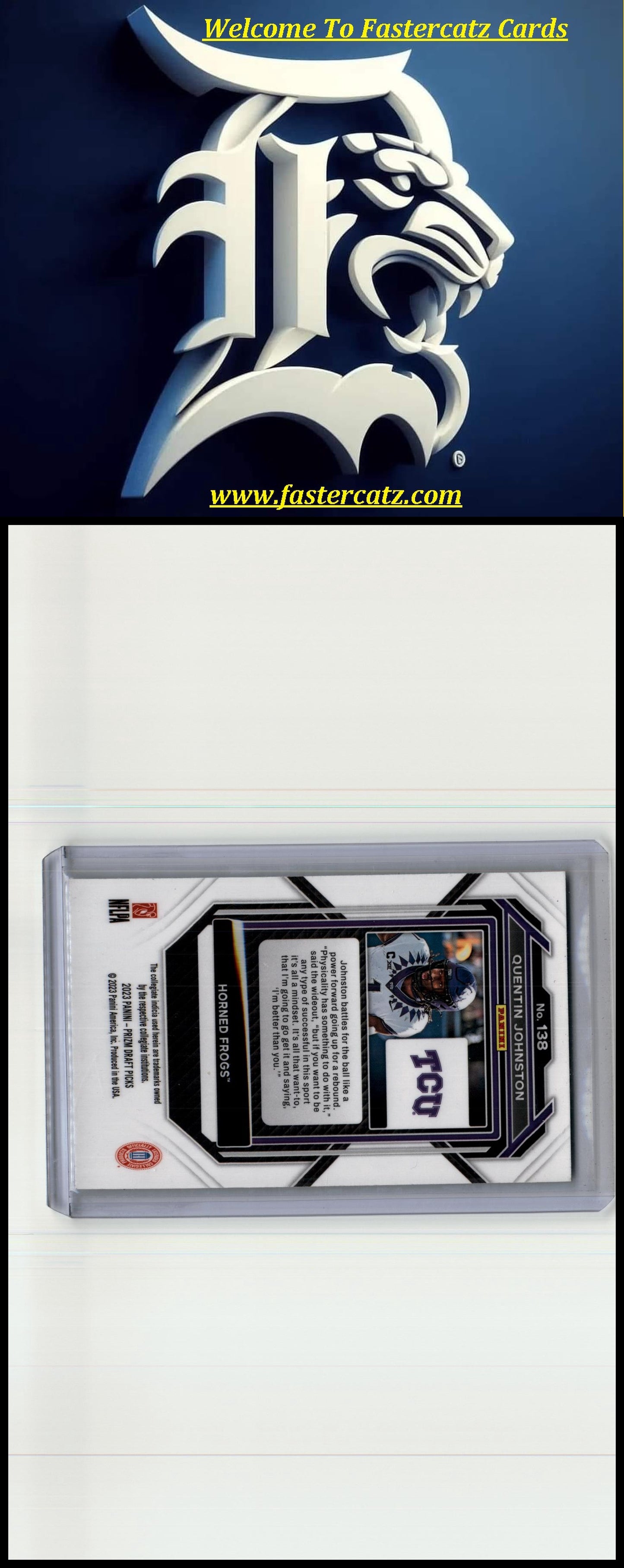 2023 Panini Prizm Draft Picks #138 Quentin Johnston