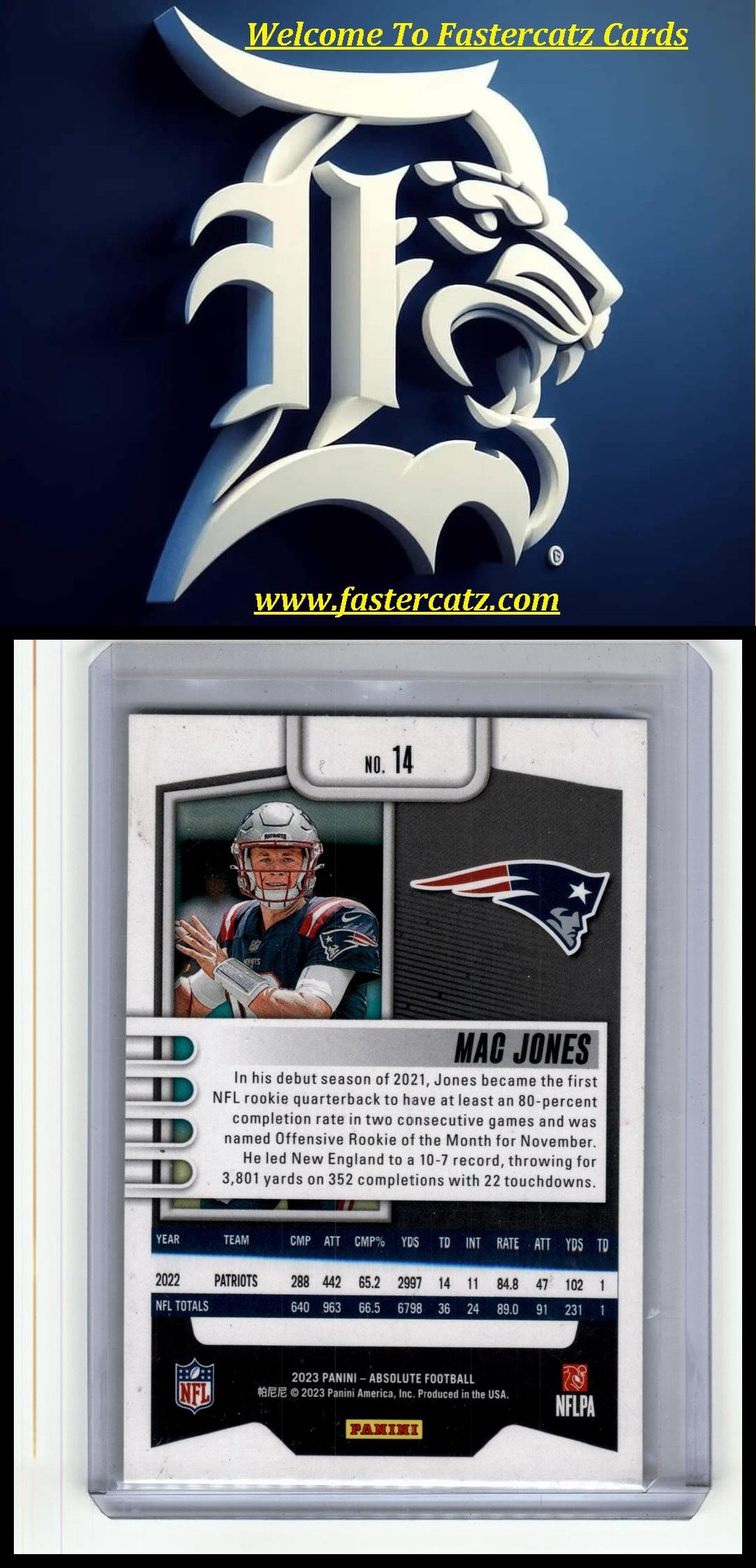 2023 Panini Absolute #14 Mac Jones
