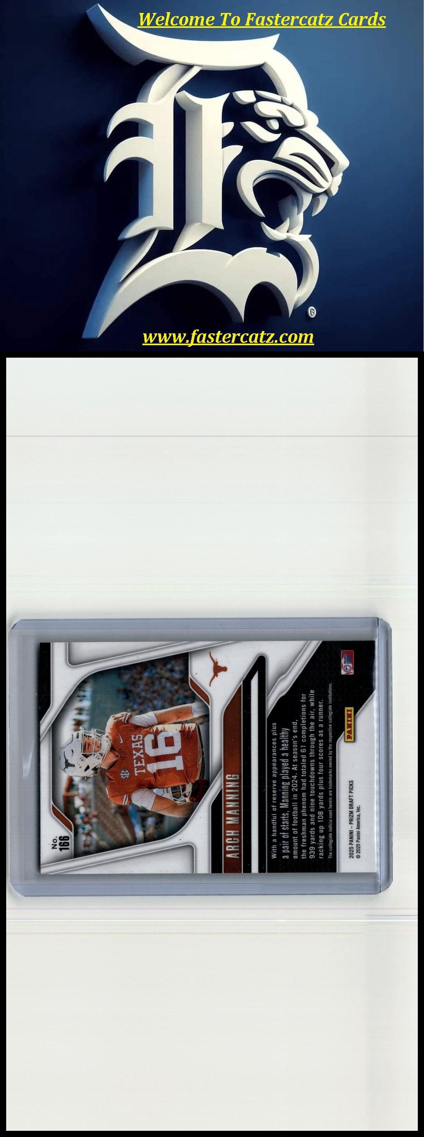 2025 Panini Prizm Draft Picks #166 Arch Manning