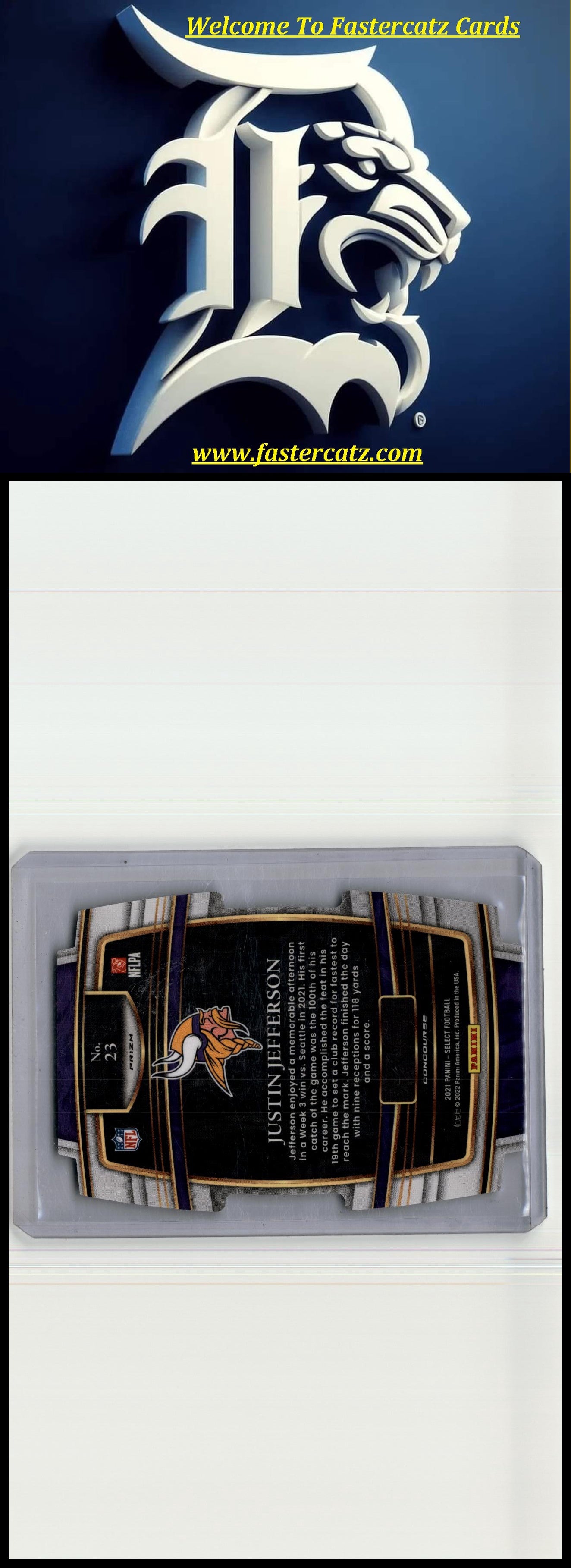 2021 Panini Select #23 Justin Jefferson