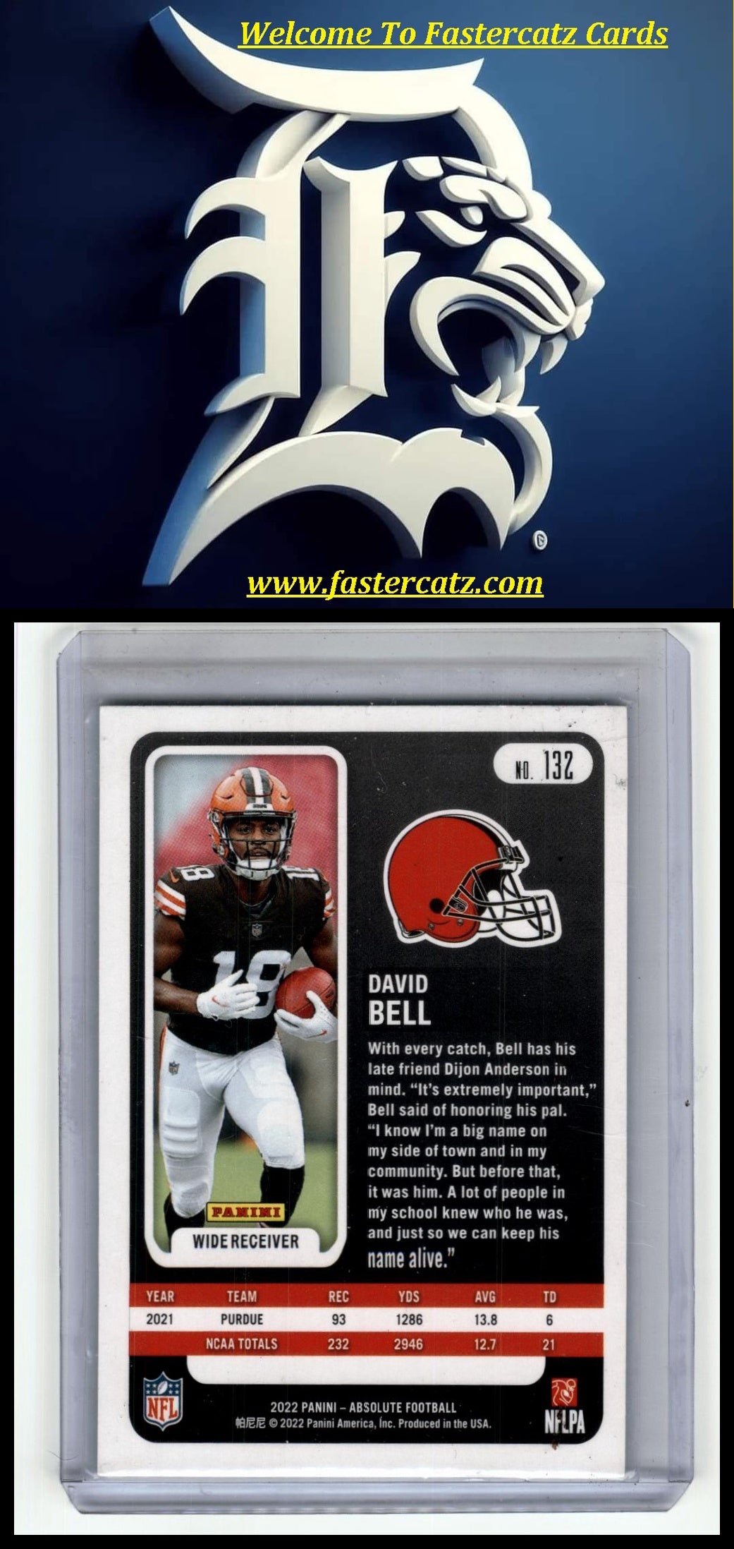 2022 Panini Absolute #132 David Bell #/275