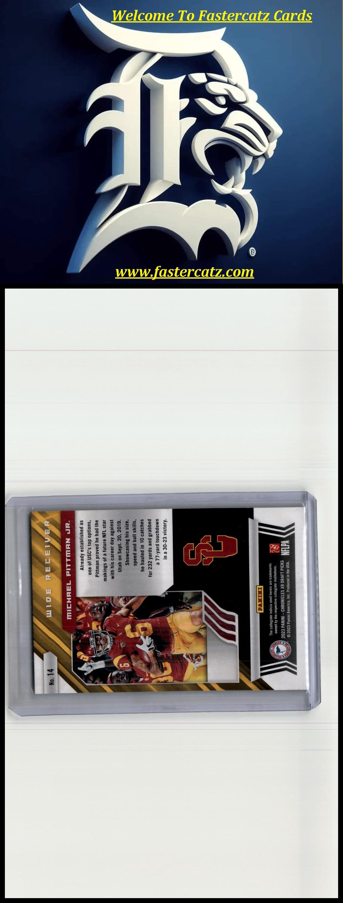 2023 Panini Chronicles Draft Picks #14 Michael Pittman Jr. XR