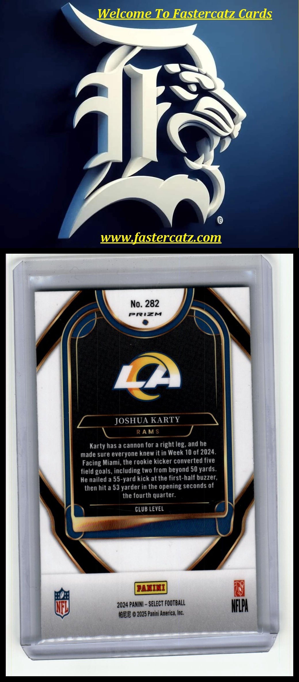 2024 Panini Select #282 Joshua Karty