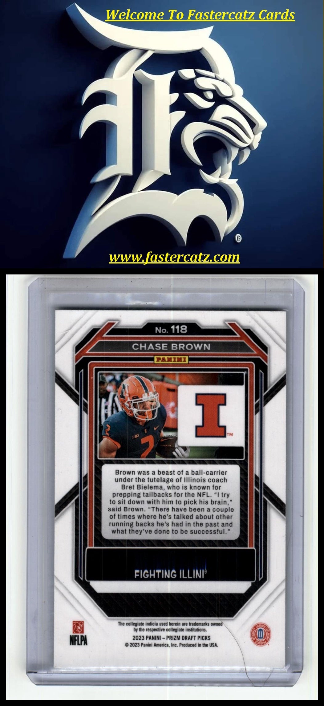 2023 Panini Prizm Draft Picks #118 Chase Brown