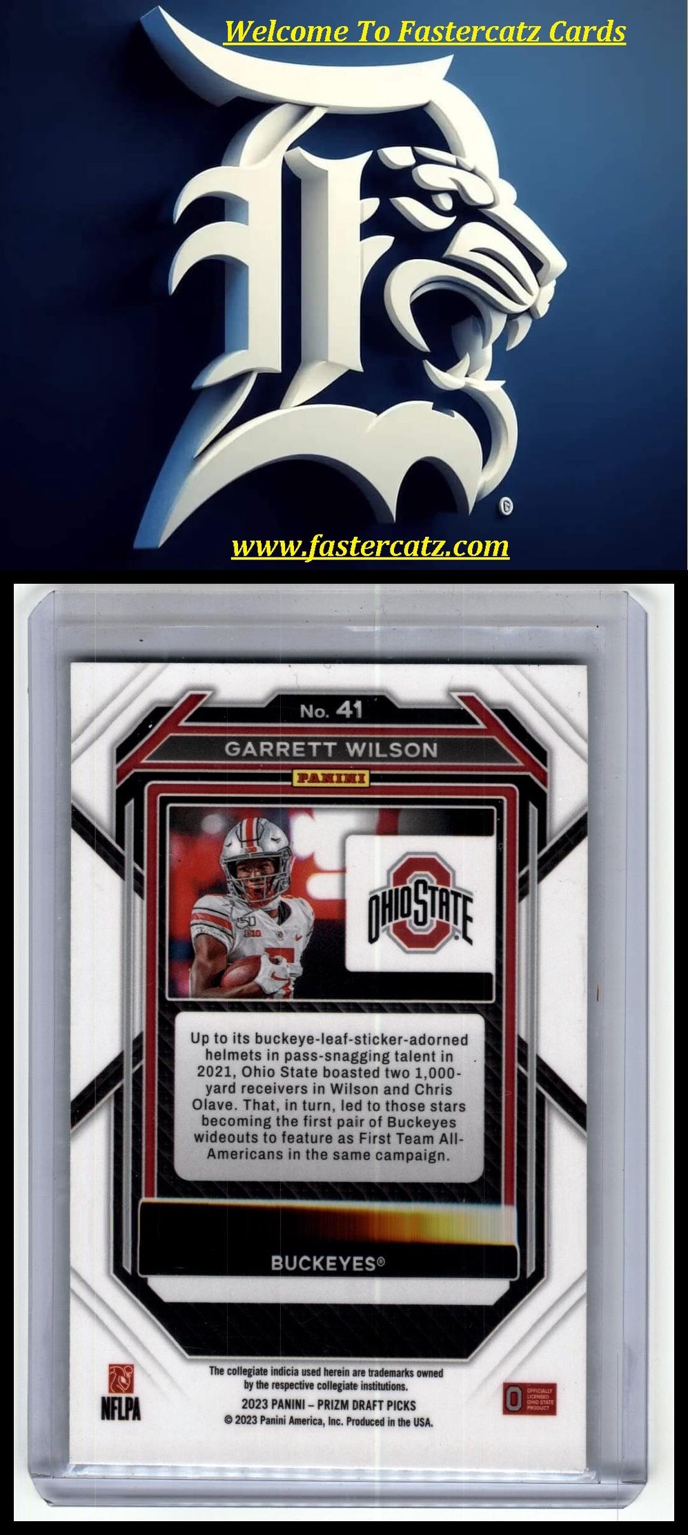 2023 Panini Prizm Draft Picks #41 Garrett Wilson