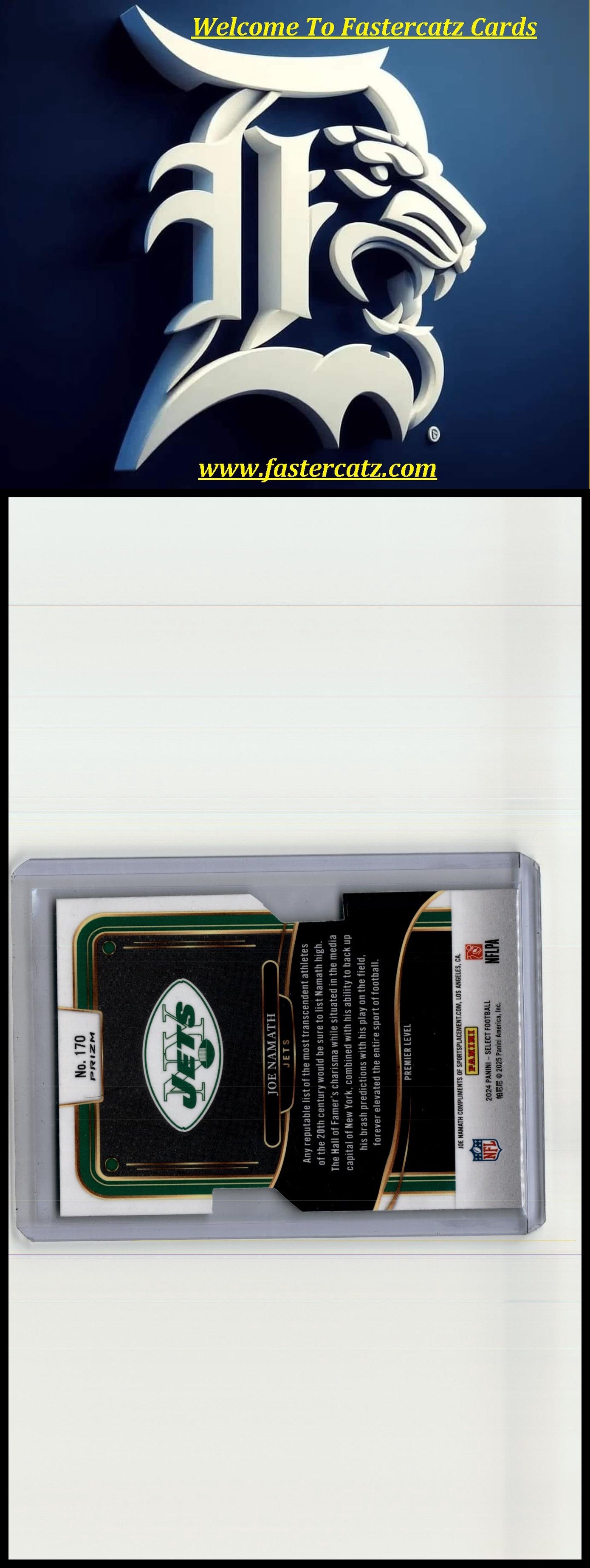2024 Panini Select #170 Joe Namath