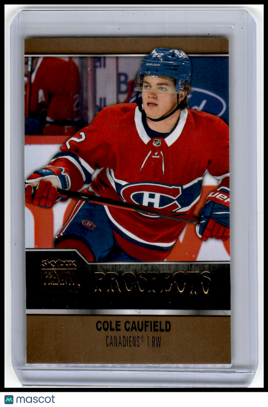 21-22 SKYBOX METAL COLE CAUFEILD PROSPECTS