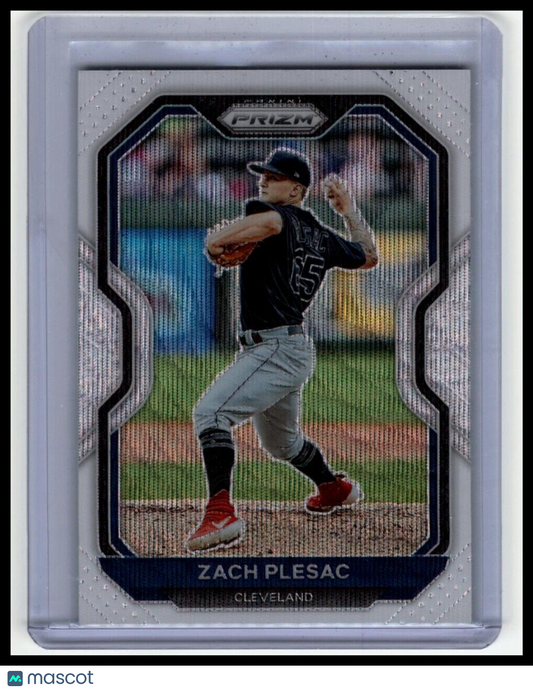 2021 Panini Prizm #42 Zach Plesac Red Prizm