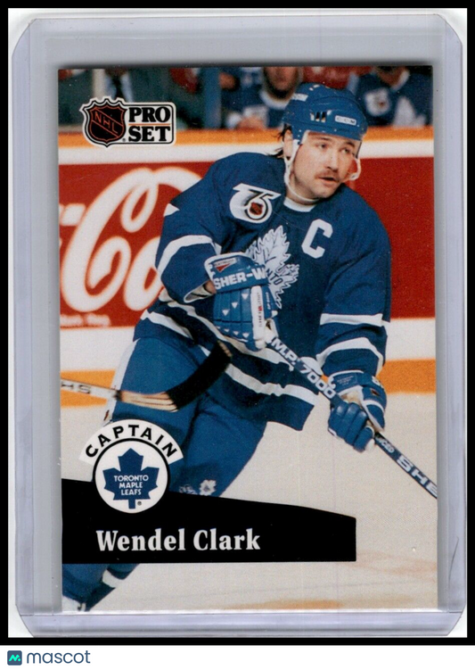 1991-92 Pro Set French #585 Wendel Clark