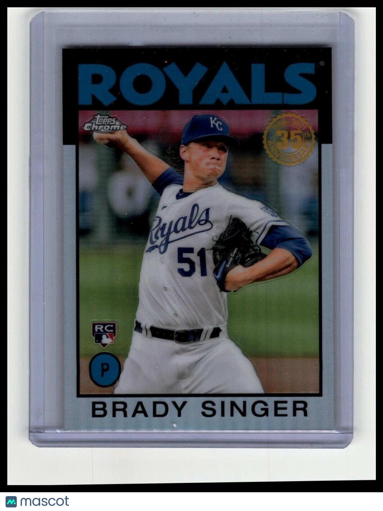 2021 Topps Chrome #86BC-25 Brady Singer 1986 Topps Baseball