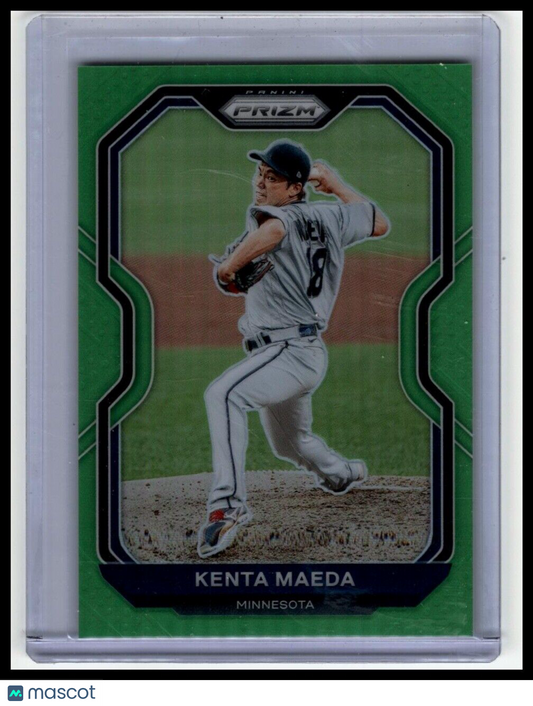 2021 Panini Prizm #222 Kenta Maeda Green Prizm