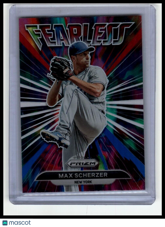 2022 Panini Prizm #FL-1 Max Scherzer Fearless Silver Prizm