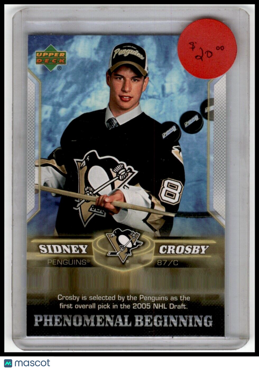 2005-06 Upper Deck Phenomenal Beginning Sidney Crosby #1 Sidney Crosby