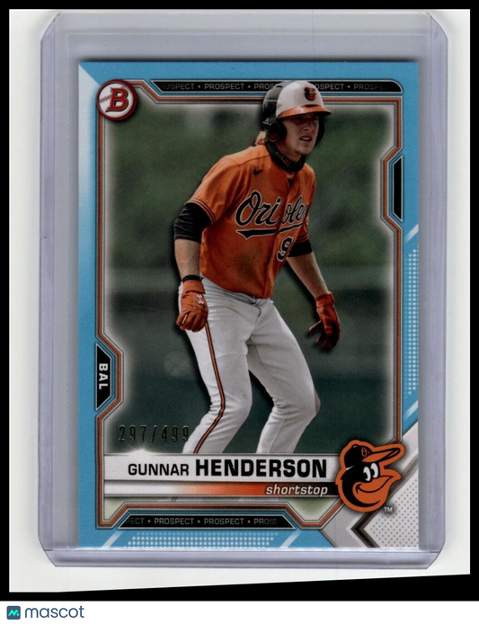 2021 Bowman Draft #BD-175 Gunnar Henderson