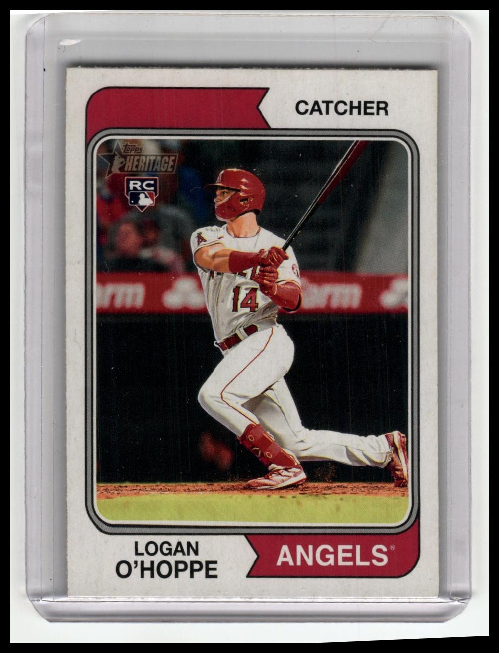 2023 Topps Heritage #ROA-LOH Logan O'Hoppe Real One Autographs High Number