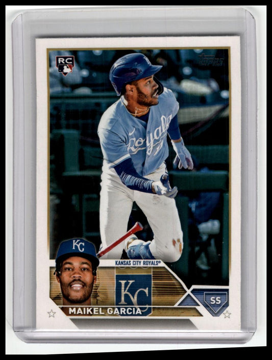 2023 Topps Update #US144 Maikel Garcia Royal Blue