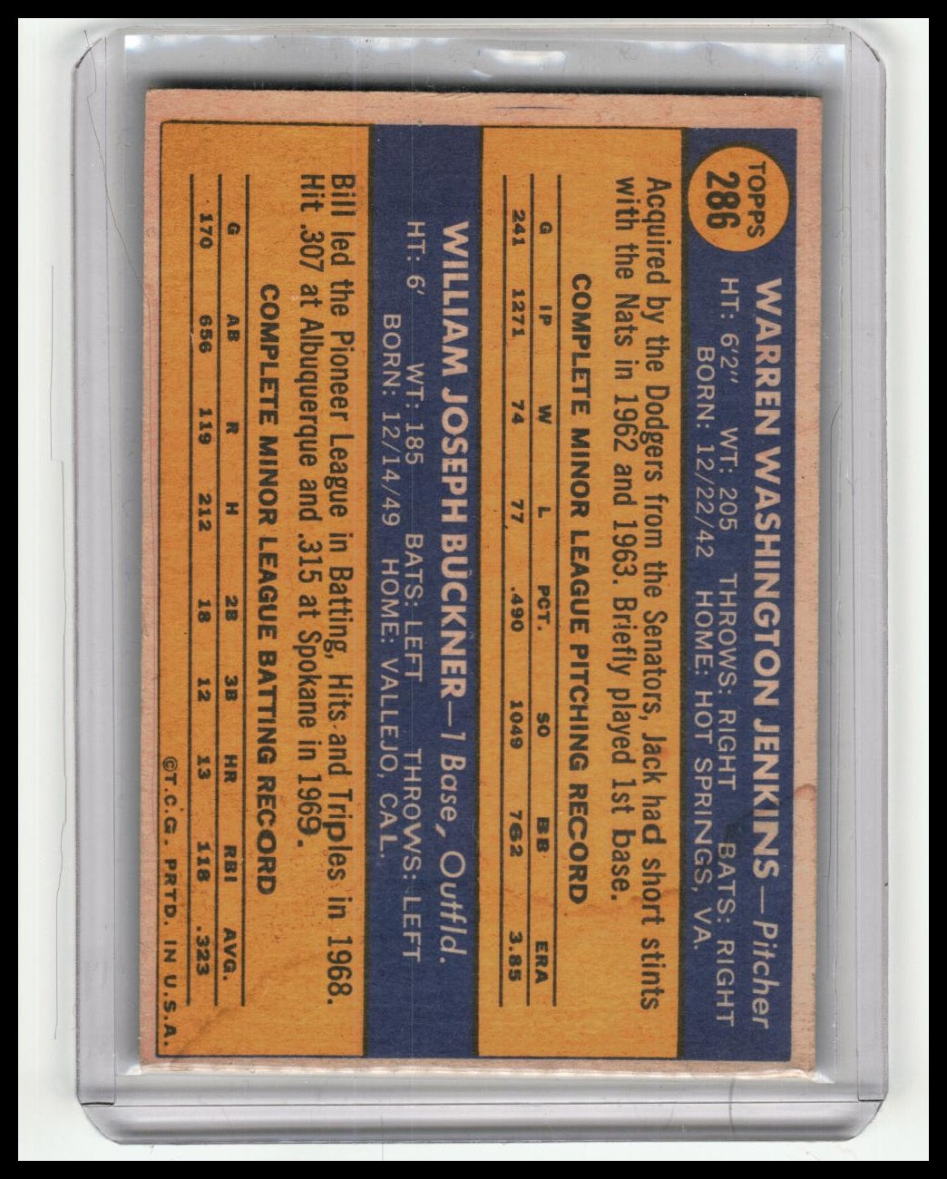 1970-Topps-Bill Buckner-RC