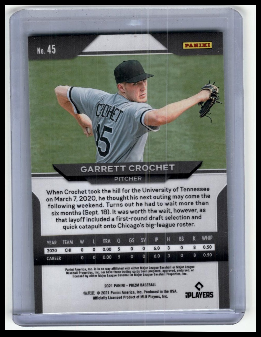 2020-21 Panini Prizm #178 Garrett Crochet