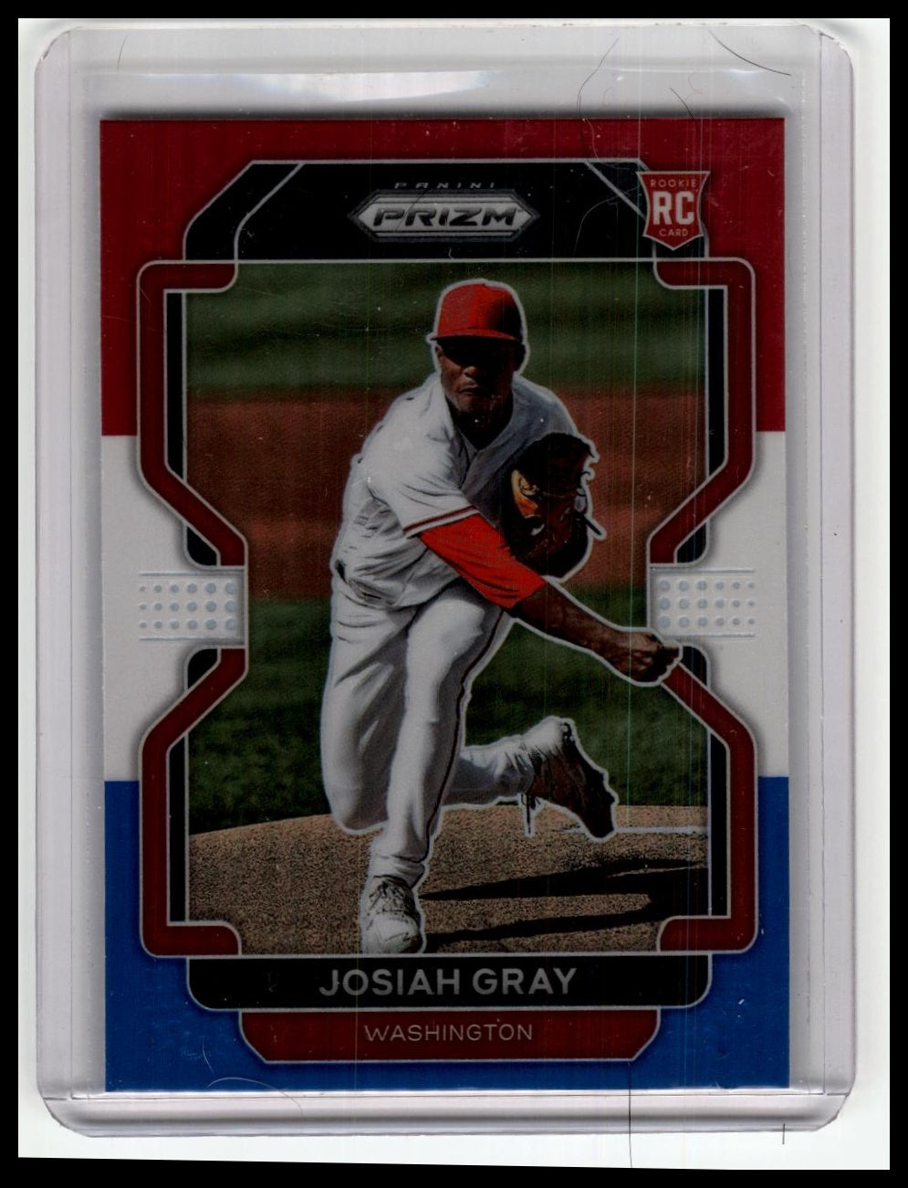 2022 Panini Prizm #84 Josiah Gray Purple Prizm