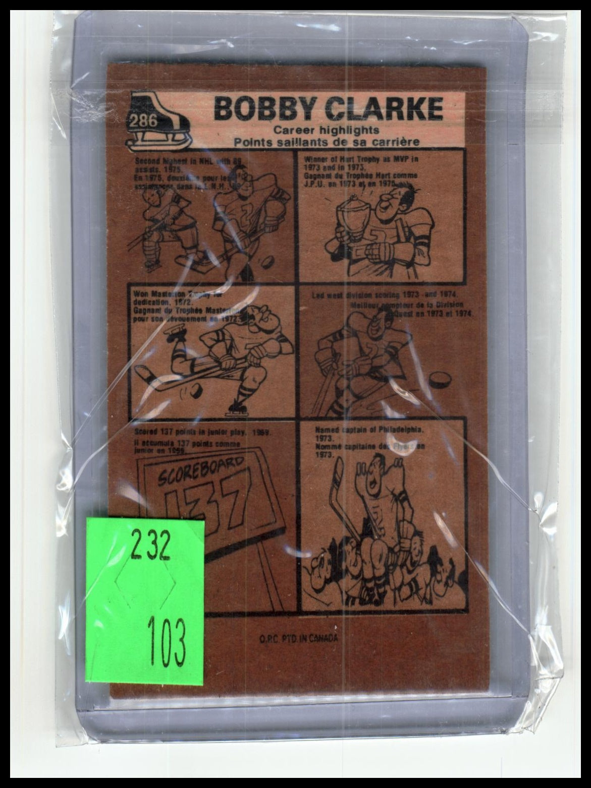 1975 OpeeChee Bobby Clarke
